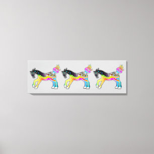 SCALABLE WIDE FORMAT Pop Art PONIES Canvas Print
