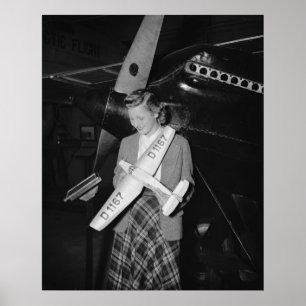 Scale Model German Aeroplane, 1938 Poster