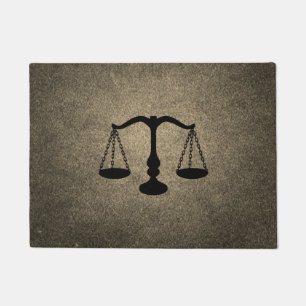 Scale Of Justice Symbol Doormat