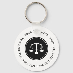 Scale of Justice Symbol Key Ring
