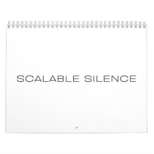 Scaleable Silence Annual Office Desk Calendar