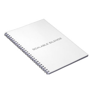 Scaleable Silence Minimalist Hardcover Notebook