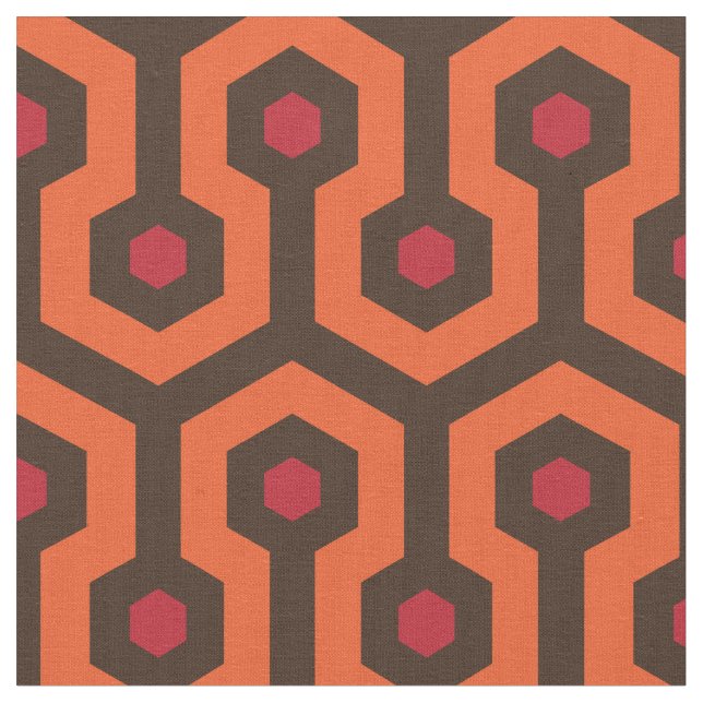 Scaleable Size Overlook Hotel Design Fabric (Close Up)