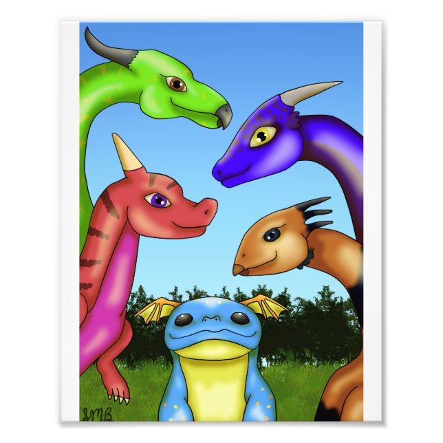 ScaleBeans Dragons Photo Print (Front)
