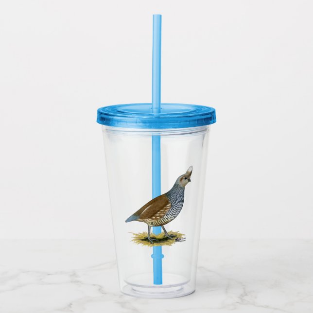 Scaled Quail Acrylic Tumbler (Front)