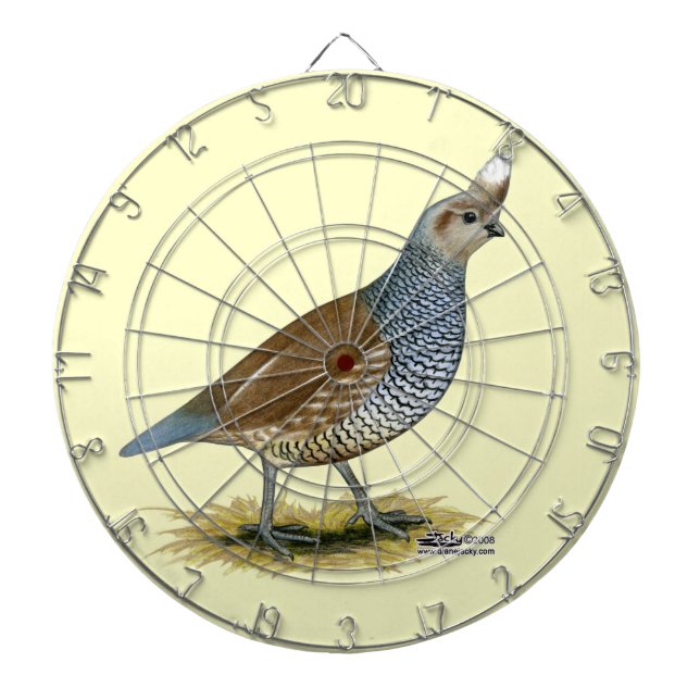 Scaled Quail Dartboard (Front)