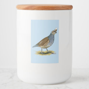 Scaled Quail Food Label