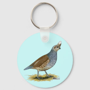 Scaled Quail Key Ring