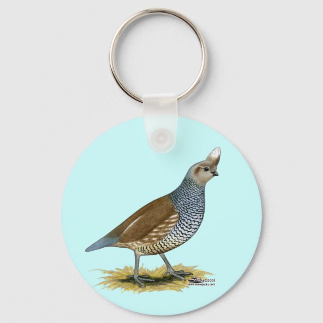 Scaled Quail Key Ring (Front)