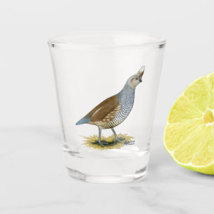 Scaled Quail Shot Glass