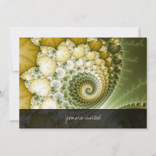 Scales Fractal Art Invitation