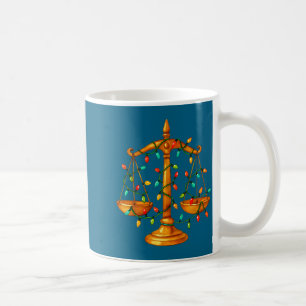 Scales lawyer christmas lights attorney law school coffee mug
