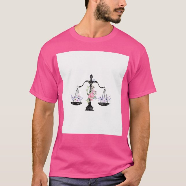 Scales Of Justice Art T-Shirt (Front)