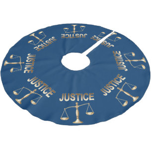 Scales of Justice Brushed Polyester Tree Skirt
