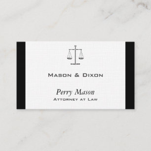 Scales of Justice Business Card