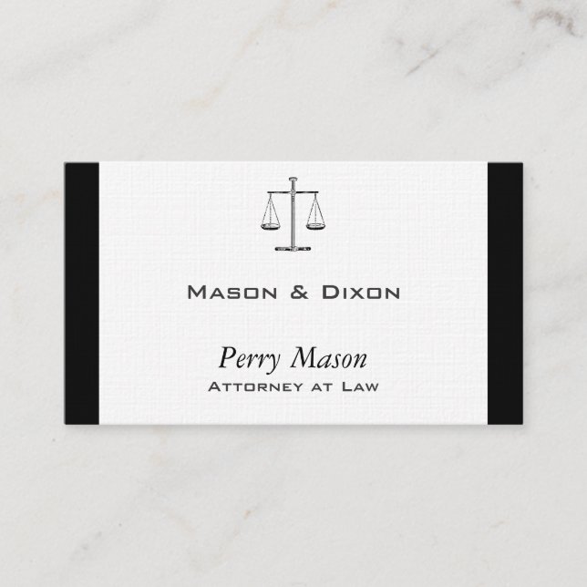 Scales of Justice Business Card (Front)