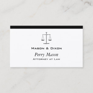 Scales of Justice Business Card