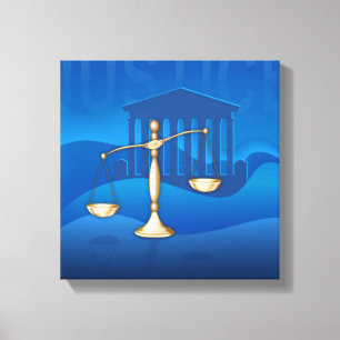 Scales of Justice Canvas Print