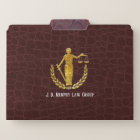 Scales of Justice Classic Leather Pattern