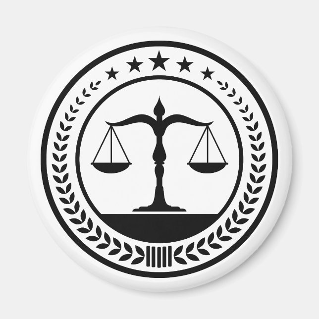 Scales of Justice | Classic Magnet (Front)