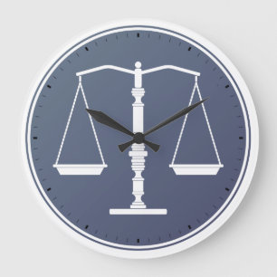 Scales of Justice Clock