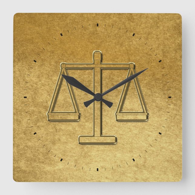 Scales of Justice Clock (Front)