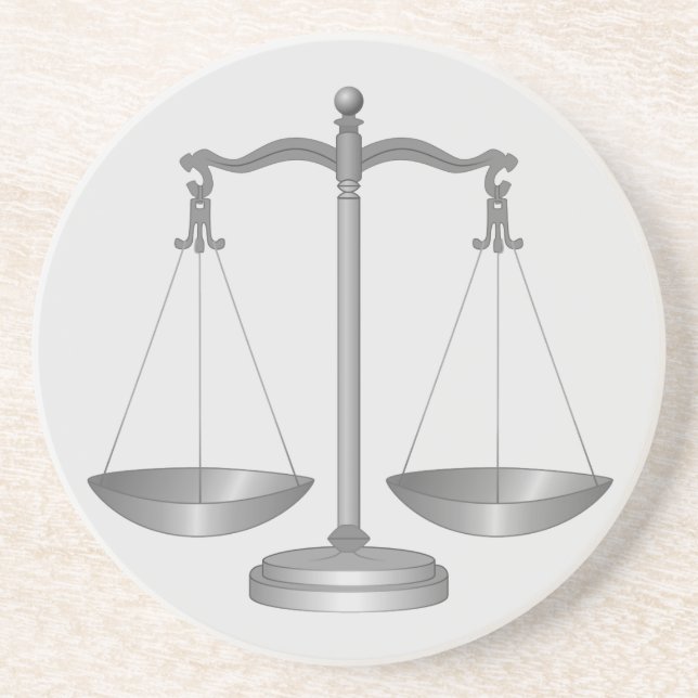 Scales of Justice Coaster (Front)