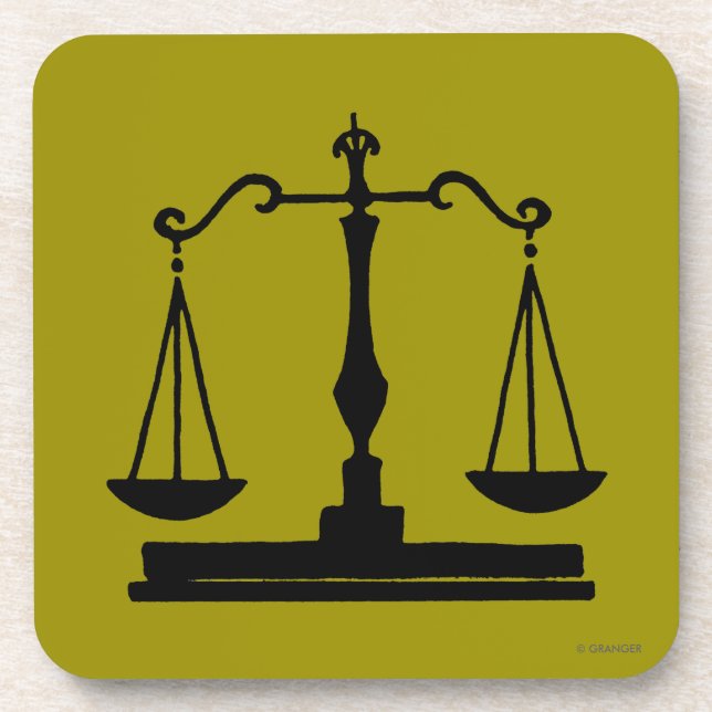 Scales Of Justice Coaster (Front)
