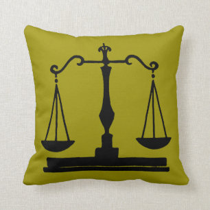 Scales Of Justice Cushion
