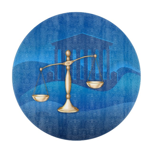 Scales of Justice Cutting Board (Front)
