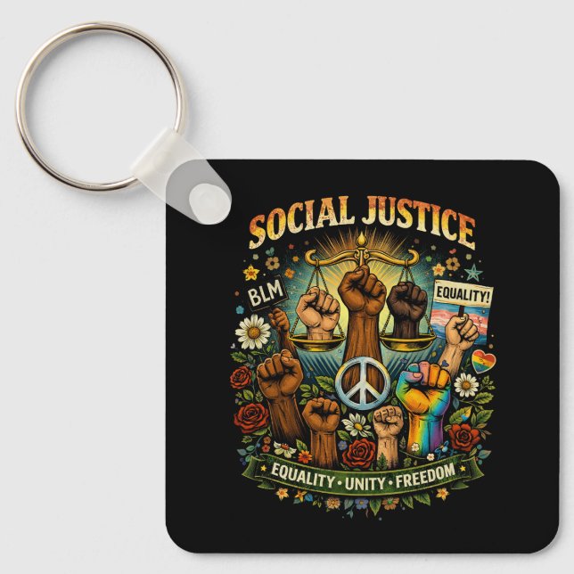 Scales of Justice Key Ring (Front)