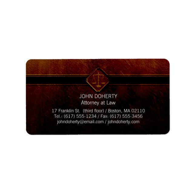 Scales of Justice - Label (Front)