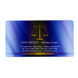 Scales of Justice - Label