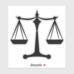 Scales of Justice - Law Classi Sticker