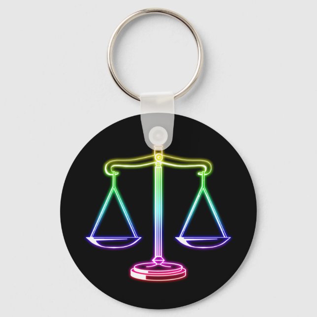 Scales of Justice | Law Key Ring (Front)