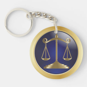 Scales of Justice Law Lawyer Key Ring