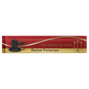Scales of Justice   Law   Lawyer Nameplate