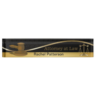 Scales of Justice   Law   Lawyer Nameplate