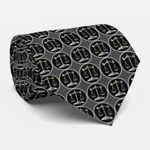 Scales of Justice Law Lawyer Tie