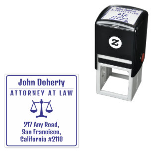 Scales of Justice   Law Office Self-inking Stamp