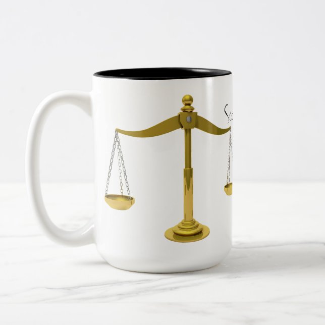 Scales of Justice Law Student | Coffee Mug (Left)