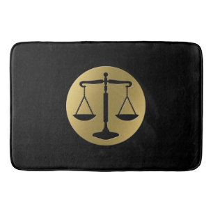 Scales of Justice Lawyer Bath Mat