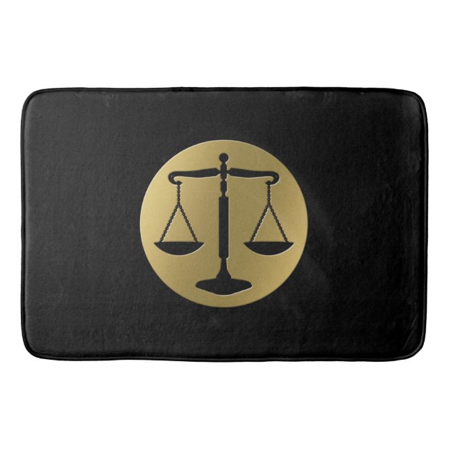 Scales of Justice  | Lawyer Bath Mat (Front)