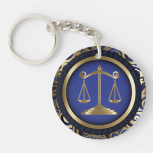 Scales of Justice Lawyer - Blue Key Ring