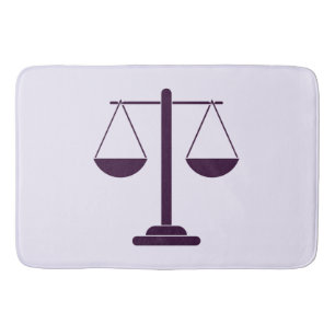 Scales of Justice Legal Services Symbol Bath Mat