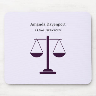 Scales of Justice Legal Services Symbol Mouse Mat