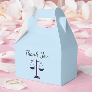 Scales of Justice Legal Services Symbol Thank You Favour Box