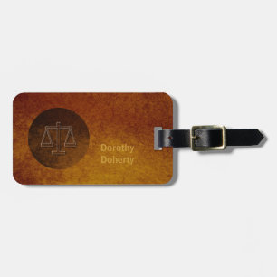 Scales of Justice   Luggage Tag