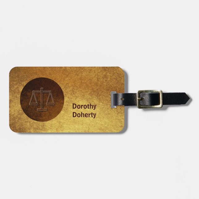 Scales of Justice | Luggage Tag (Front Horizontal)