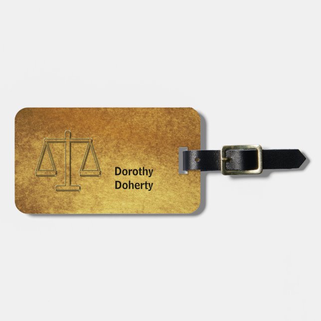 Scales of Justice | Luggage Tag (Front Horizontal)